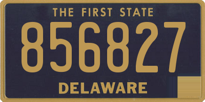 DE license plate 856827