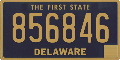 DE license plate 856846