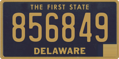 DE license plate 856849