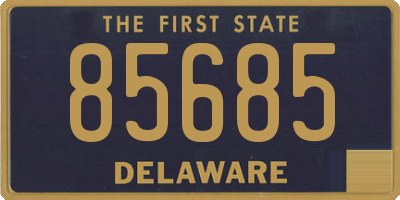 DE license plate 85685