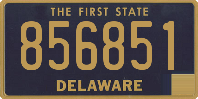 DE license plate 856851