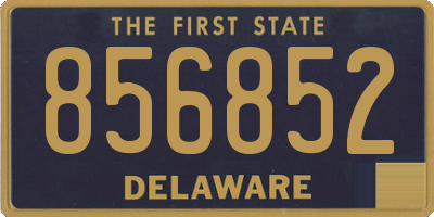 DE license plate 856852