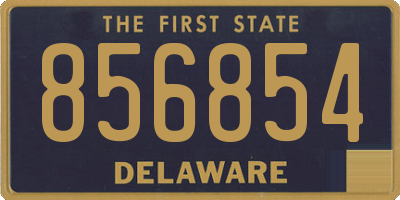 DE license plate 856854