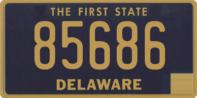 DE license plate 85686