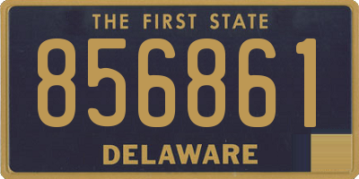 DE license plate 856861
