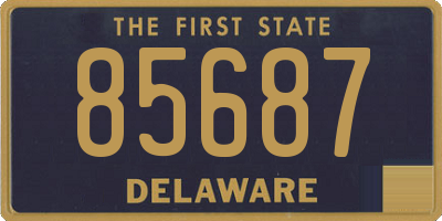 DE license plate 85687