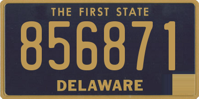DE license plate 856871