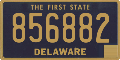 DE license plate 856882