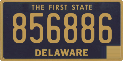 DE license plate 856886