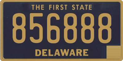 DE license plate 856888