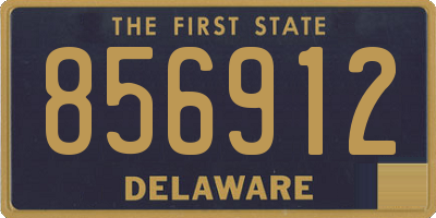 DE license plate 856912