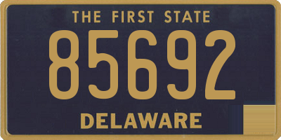 DE license plate 85692