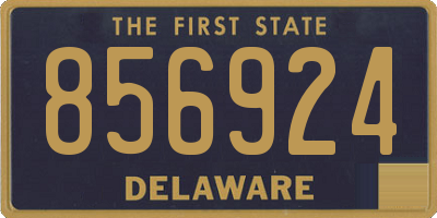 DE license plate 856924