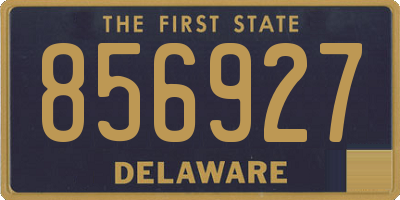 DE license plate 856927