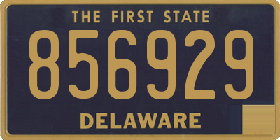 DE license plate 856929