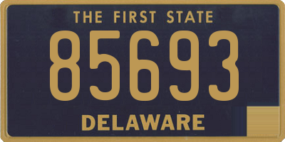 DE license plate 85693