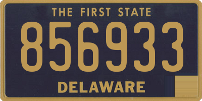 DE license plate 856933