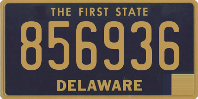 DE license plate 856936