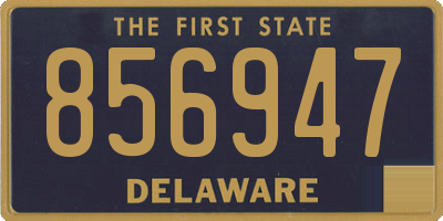 DE license plate 856947