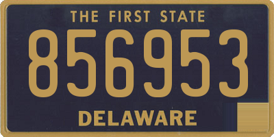 DE license plate 856953