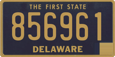 DE license plate 856961