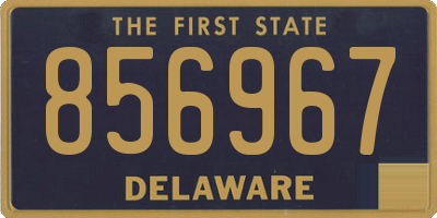 DE license plate 856967