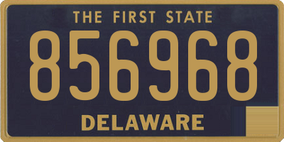 DE license plate 856968