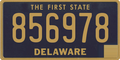 DE license plate 856978