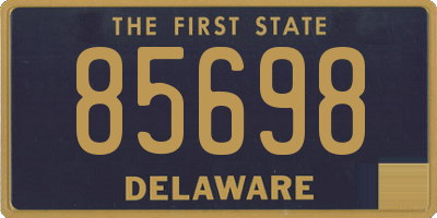 DE license plate 85698