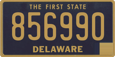DE license plate 856990