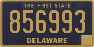 DE license plate 856993