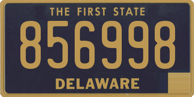 DE license plate 856998