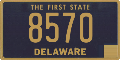 DE license plate 8570