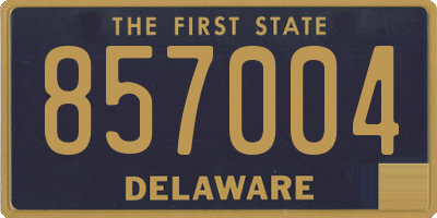 DE license plate 857004