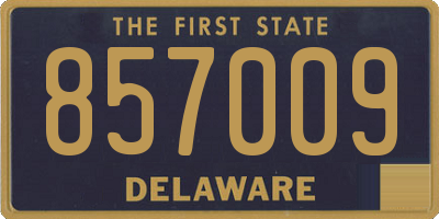 DE license plate 857009