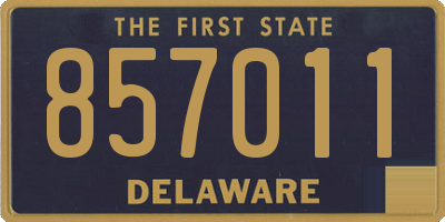 DE license plate 857011