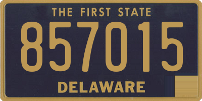 DE license plate 857015