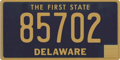 DE license plate 85702