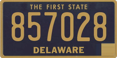 DE license plate 857028