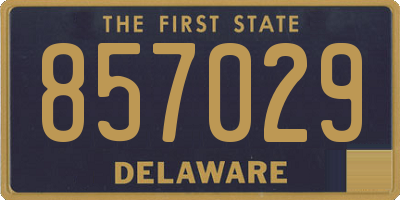 DE license plate 857029