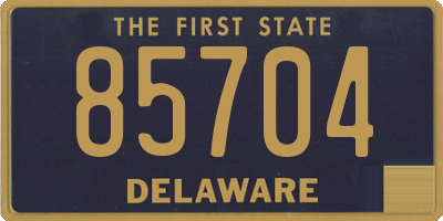 DE license plate 85704