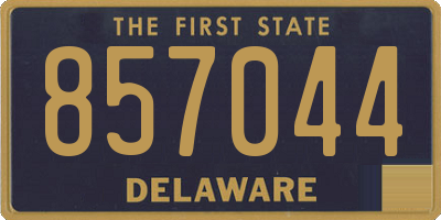 DE license plate 857044