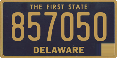 DE license plate 857050