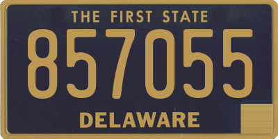 DE license plate 857055