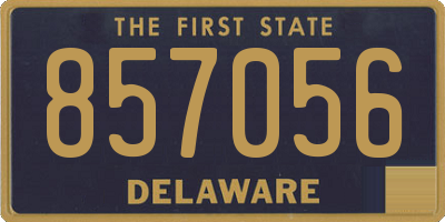DE license plate 857056