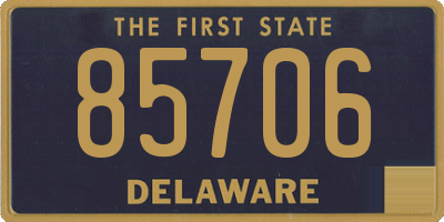 DE license plate 85706