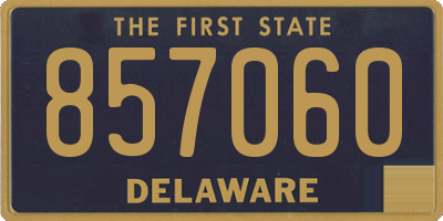 DE license plate 857060