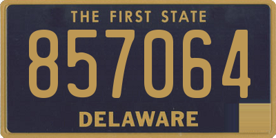 DE license plate 857064