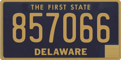 DE license plate 857066