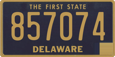 DE license plate 857074